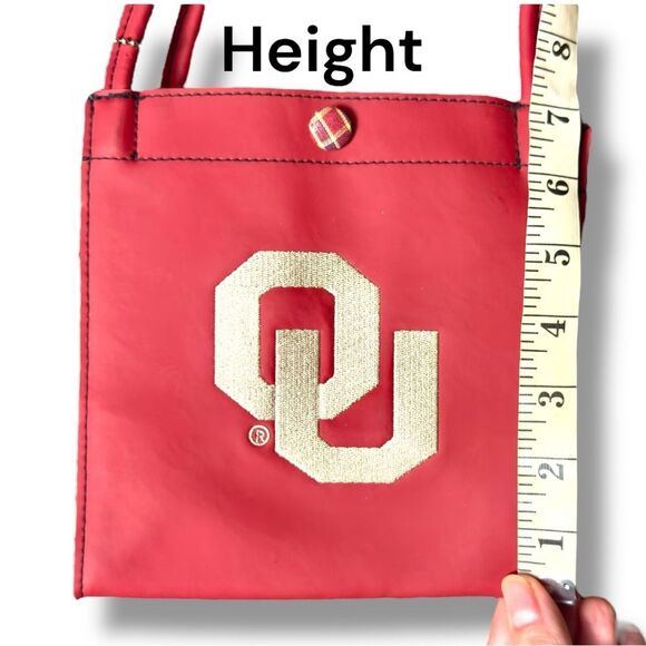 NWOT Alan Stuart University of Oklahoma Maroon Tote Bag - Small - Picture 6 of 8